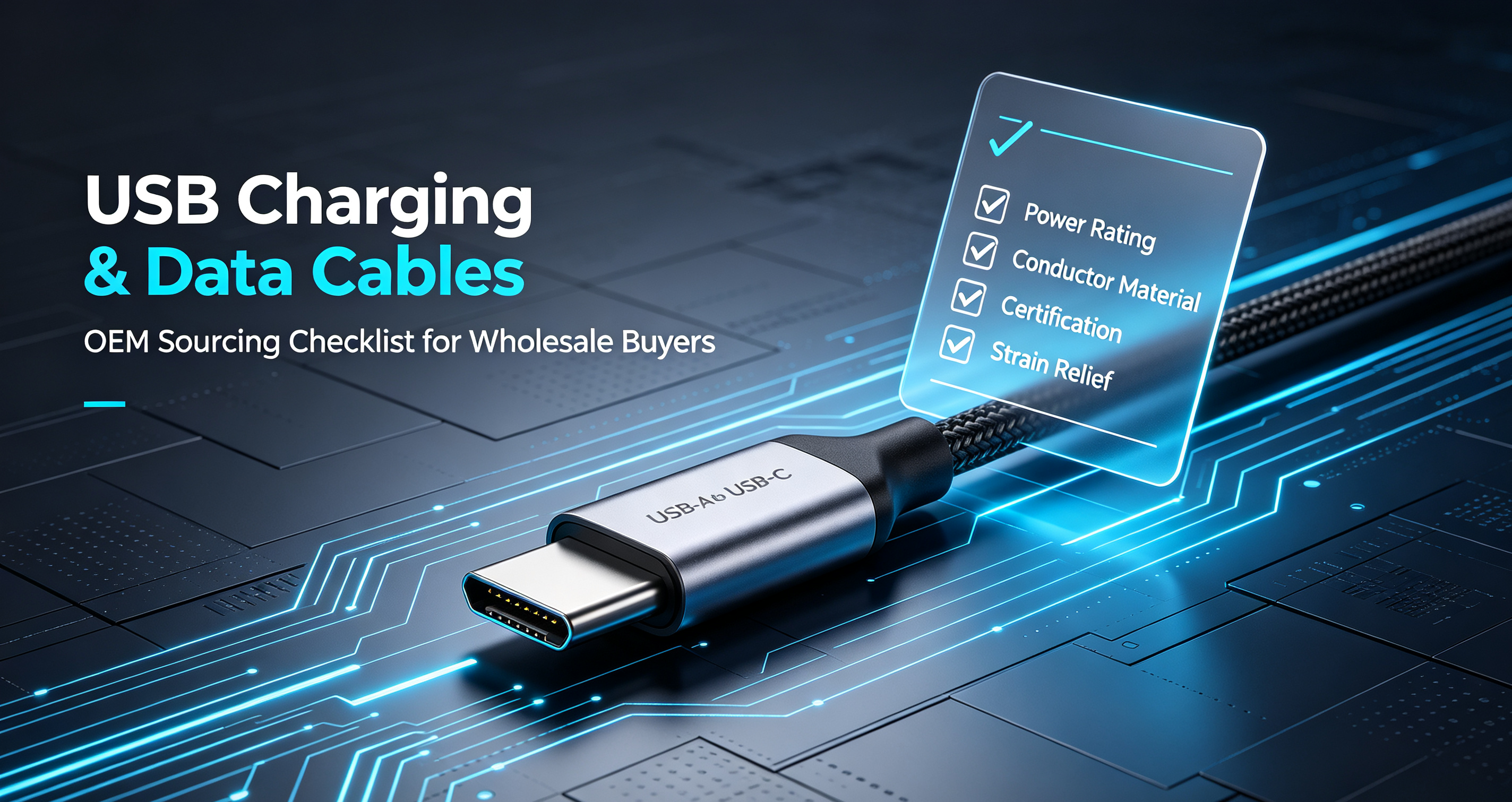 USB Charging & Data Cables: OEM Sourcing Checklist for Wholesale Buyers