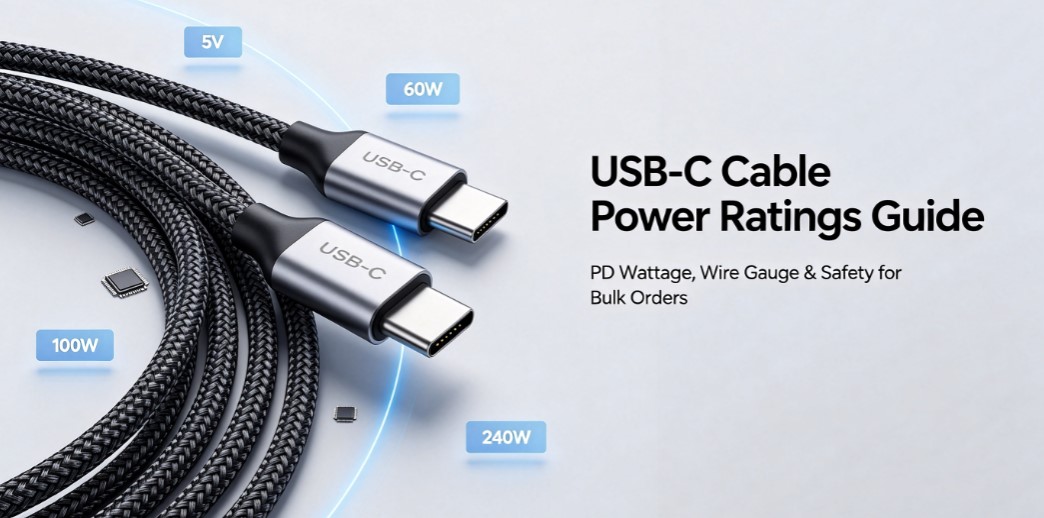 USB-C Cable Power Ratings Explained: How to Pick The Right Wattage for OEM Bulk Orders