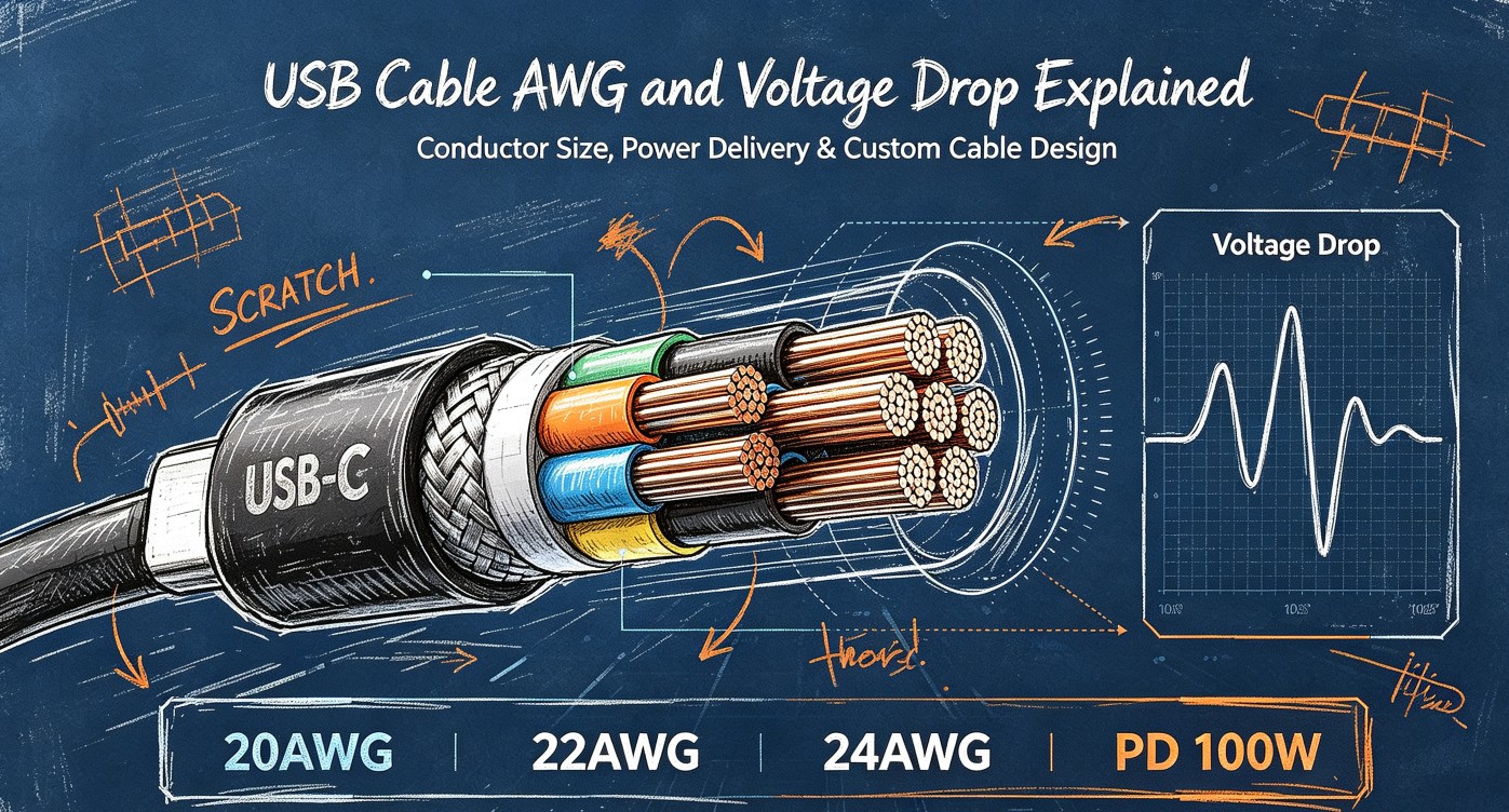 USB Cable AWG and Voltage Drop Explained
