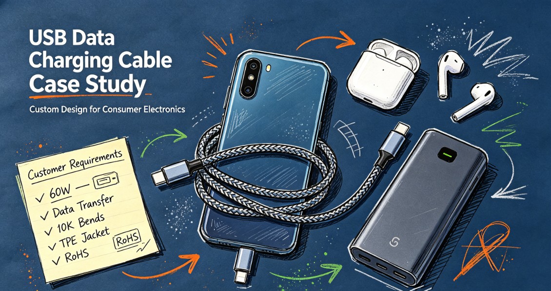 Custom USB Data Charging Cable for Consumer Electronics — A Case Study