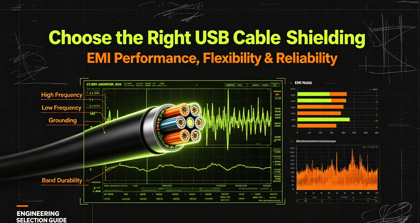 How to Choose USB Cable Shielding for Industrial & High-Speed Applications