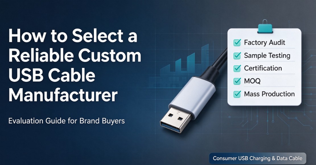 How to Select a Reliable Custom USB Charging Cable Manufacturer for Your Brand
