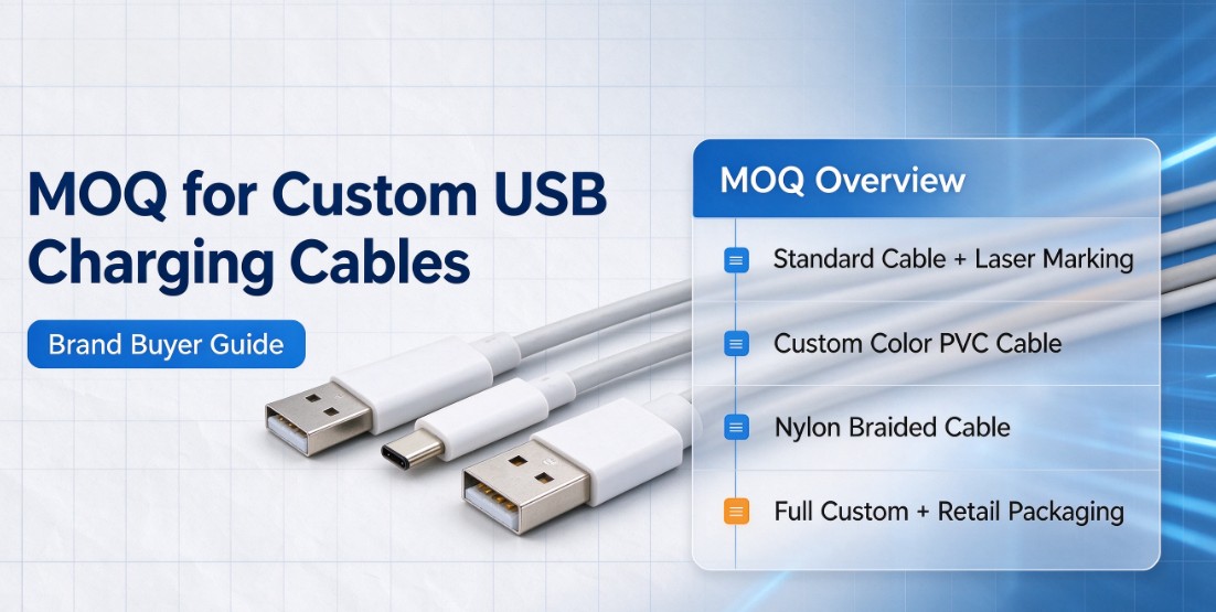MOQ for Custom Consumer USB Charging Cables: What Brand Buyers Need to Know