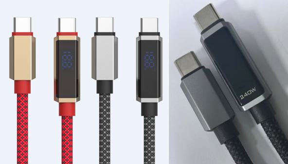 LS-C2C-BL-006 C-to-C PD60W/100W/240W running-LED indicator cable series