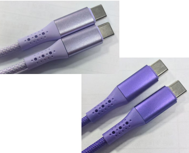 LS-C2C-BN-004 USB C-C PD100W / 60W braided cable
