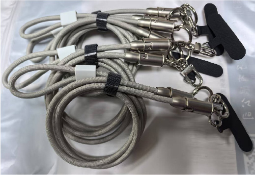 LS-C2C-BZ-002 Type-C male to Type-C male 60W lanyard-style braided cable