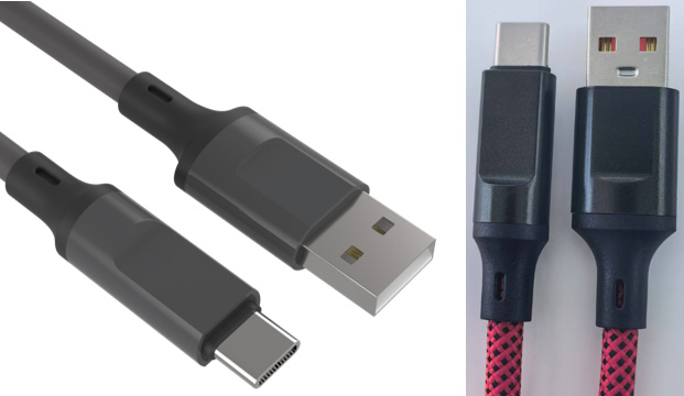 LS-A2C-SN-001 USB-A-to-C 18W &100W imitation-silicone cable