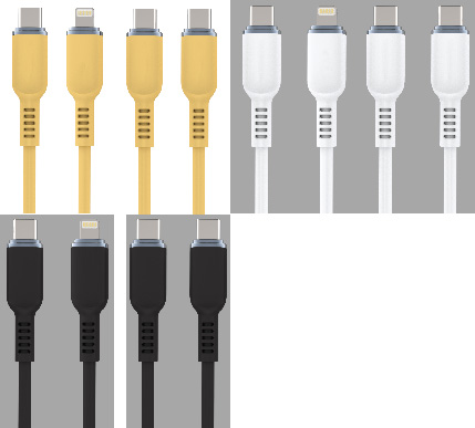 LS-C2L-SN-002 Type-C-to-C 60W & Type-C-to-Lightning PD27W genuine-silicone cable