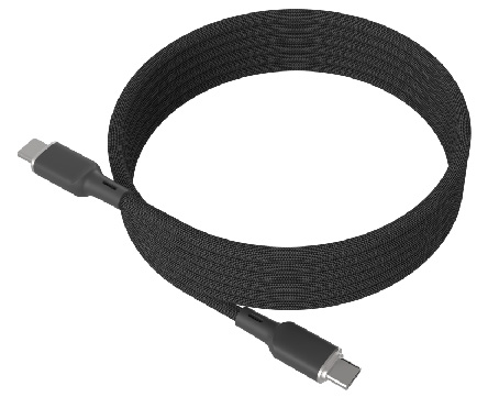LS-C2C-BN-002 Type-C-to-C magnetic-attraction braided cable,60W-100W
