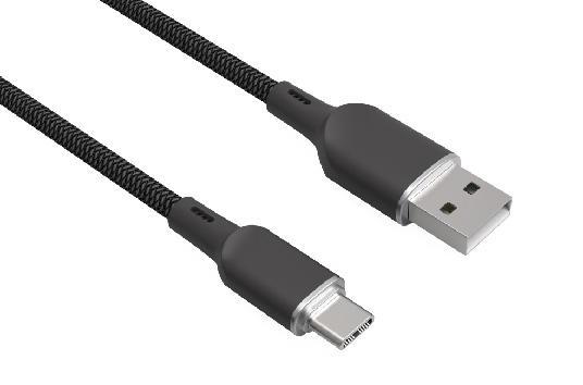 LS-A2C-BZ-001 USB-A-to-Type-C zinc-alloy non-indicator cable