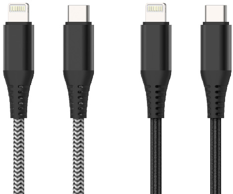 LS-C2L-BA-001 PD Fast Charging Aluminum-Housing Braided Data Cable