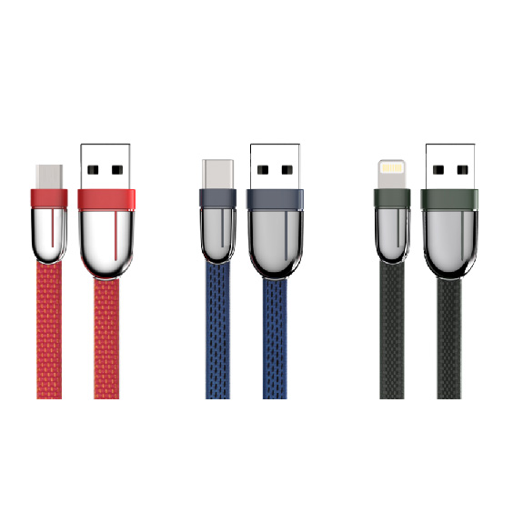 LS-MUL-MZ-004 Tumbler-Style Zinc Alloy Data Cable