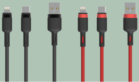 LS-A2L-BA-003 Aluminum-Housing Braided Data Cable