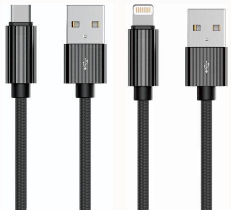 LS-A2L-BA-002 Aluminum-Housing Braided Data Cable