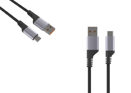 LS-A2C-BA-002 Aluminum-Housing Braided Data Cable