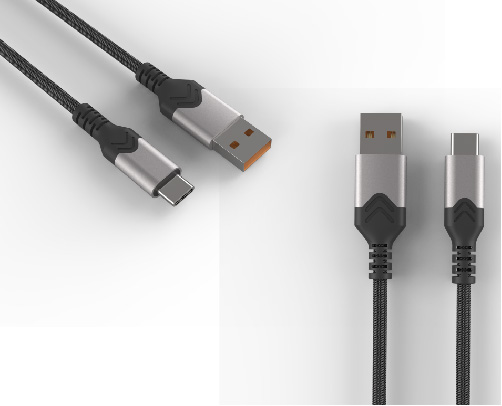 LS-A2C-BA-001 Aluminum-Housing Braided Data Cable