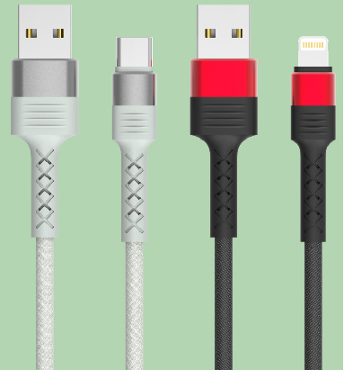 LS-A2L-BA-001 Aluminum-Housing Braided Data Cable